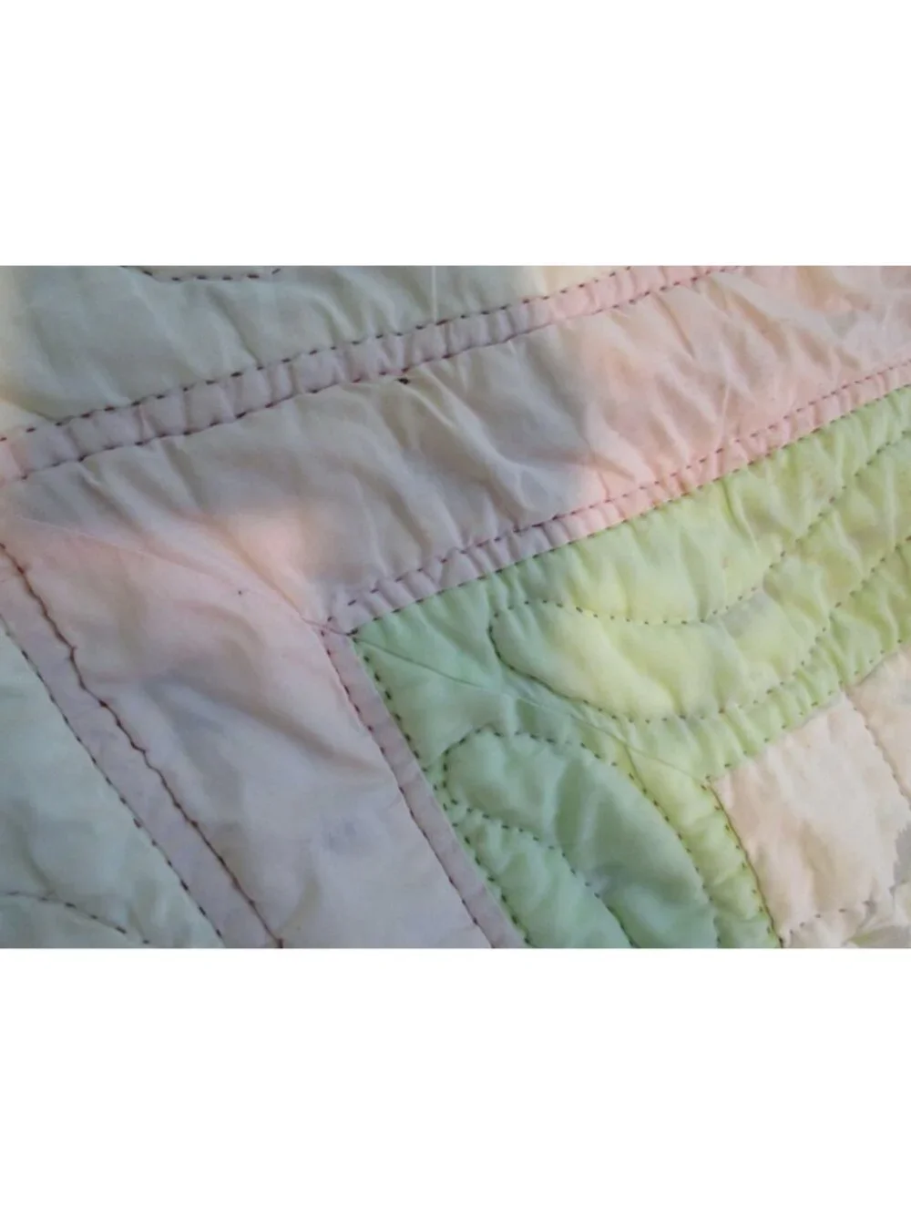 Vintage Wilendur Royal Rose Tablecloth Quilt Torn Damage 81x74 Cutter Quilt